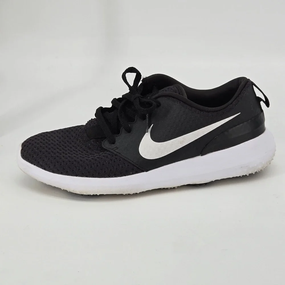Nike Roshe G Spikeless Golf Shoes Black Metallic White Women's Size 8 CD6066-001